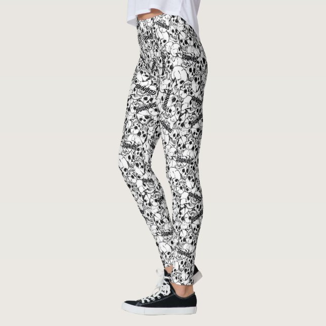 Die Goonies ein Mit Augen Willy Skull-Muster Leggings (Links)