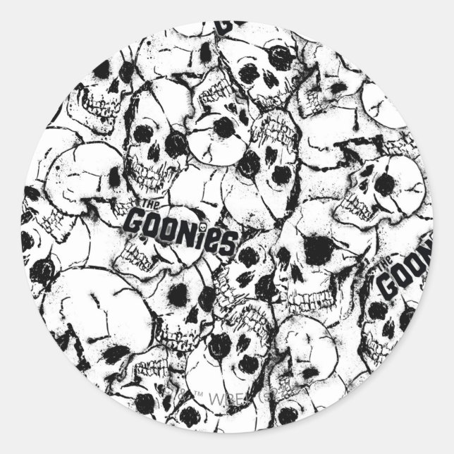 Die Goonies ein Mit Augen Willy Skull-Muster Runder Aufkleber (Vorderseite)