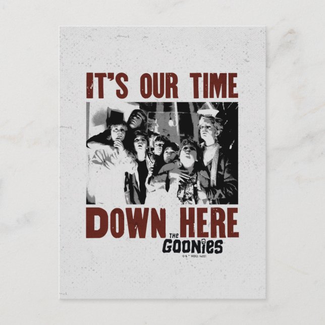 Die Goonies "Es ist unsere Zeit hier unten" Postkarte (Vorderseite)