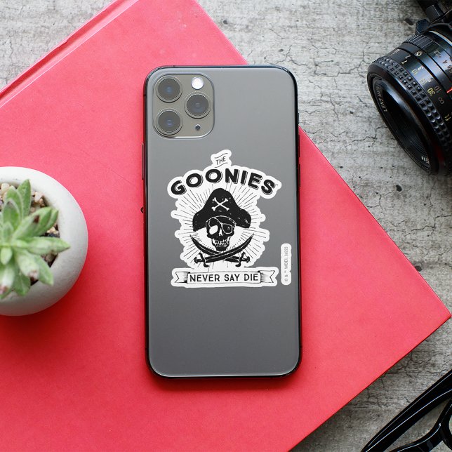 Die Goonies "Niemals sagen Die Piraten-Abzeichen Aufkleber (Sticker on cell phone)