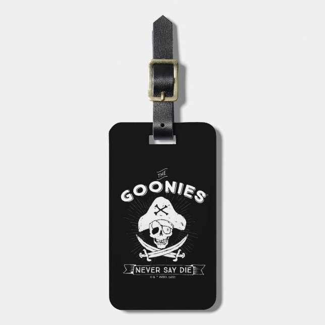 Die Goonies "Niemals sagen Die Piraten-Abzeichen Gepäckanhänger (Vorderseite vertikal)