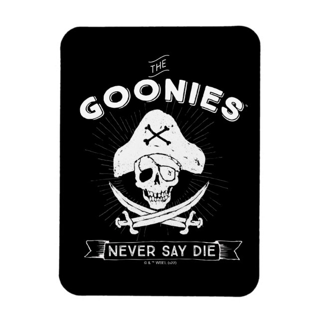 Die Goonies "Niemals sagen Die Piraten-Abzeichen Magnet (Vertikal)