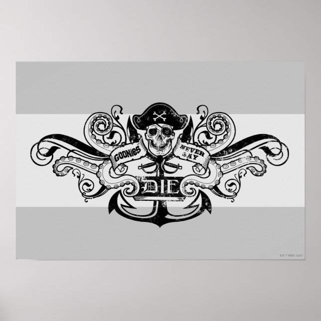 Die Goonies "Niemals sagen Die Piraten Anchor Abze Poster (Vorne)