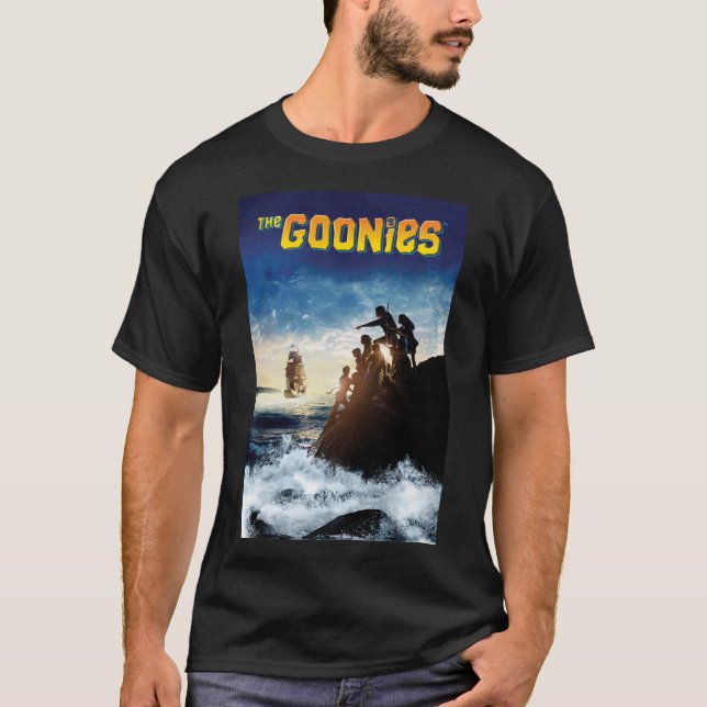 Die Goonies Pirate Schiff Theatrische Kunst T-Shirt (Vorderseite)