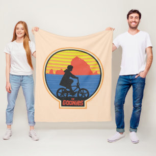 Die Goonies Retro Mikey Riding Bike Grafik Fleecedecke