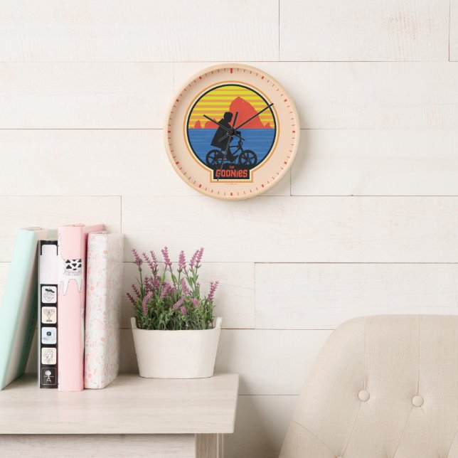 Die Goonies Retro Mikey Riding Bike Grafik Uhr (Lesesaal)