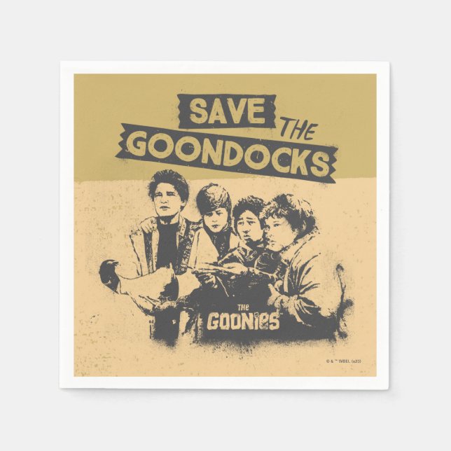 Die Goonies "Rettete die Ziegenanken" Serviette (Vorderseite)