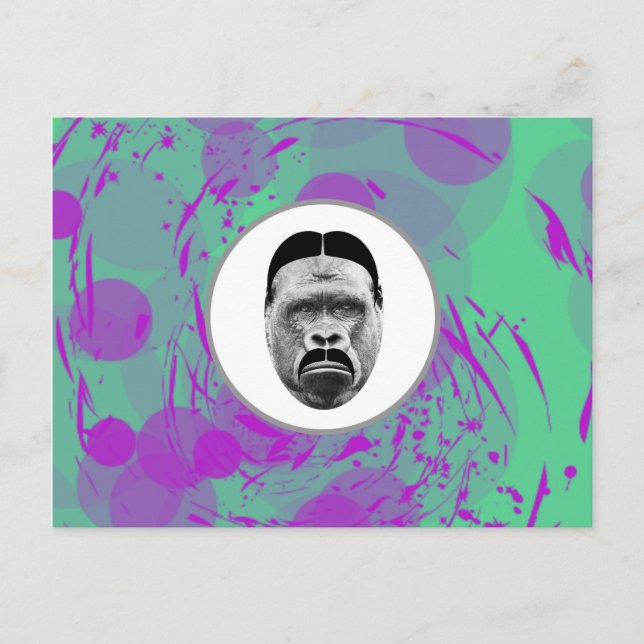 Die Gorilla Postkarte (Vorderseite)
