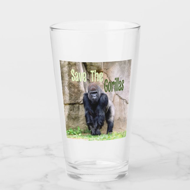 Die Gorillas gerettet Glas (Vorderseite)