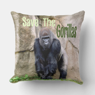 Die Gorillas gerettet Kissen