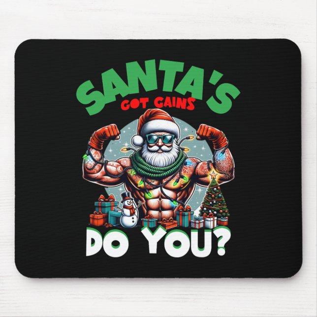 Die Got Gewinne des Weihnachtsmanns machen das fes Mousepad (Vorne)