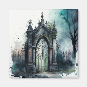 Die Gothic-Friedhofstor-Serie Design 11 Magnet