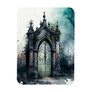 Die gotische Friedhofs-Tor-Serie Design 11 Magnet