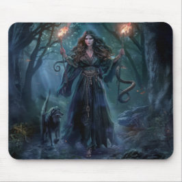 Die Göttin der Hexerei Triple Moon Goddess 3 Mousepad