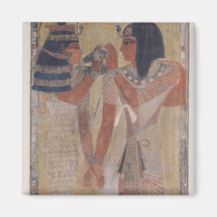 Die Göttin Hathor, der den magischen Kragen setzt Magnet