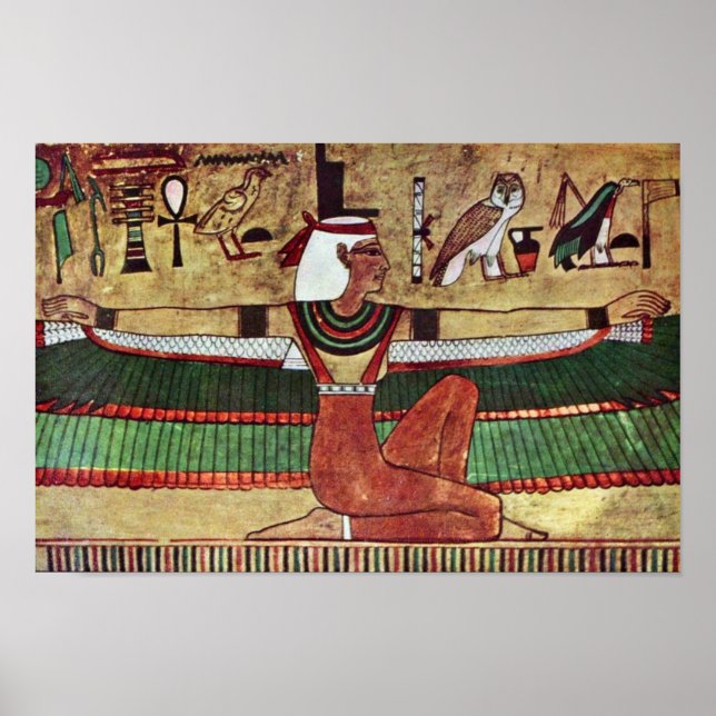 Die Göttin Isis, Ägyptischer Maler Um 1360 V. Poster (Vorne)