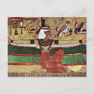 Die Göttin Isis, Von Ägyptischer Maler Um 1360 Postkarte