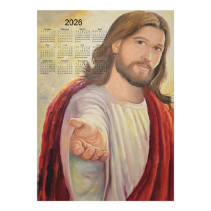 Die göttliche Einladung: Jesus 2026 Kalender Fotodruck