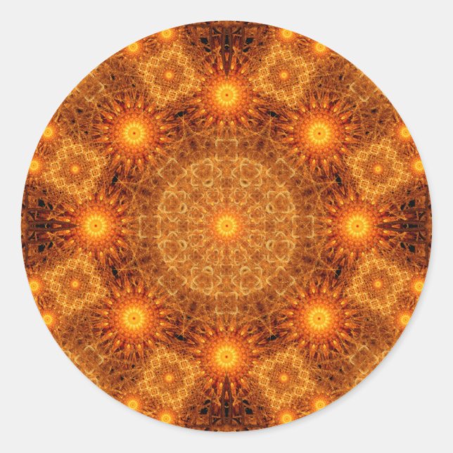 Die Göttliche Matrix Runder Aufkleber (Vorderseite)