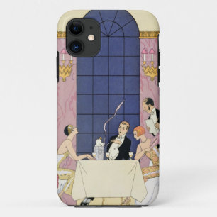 Die Gourmands, 1920-30 (pochoir Druck) iPhone 11 Hülle