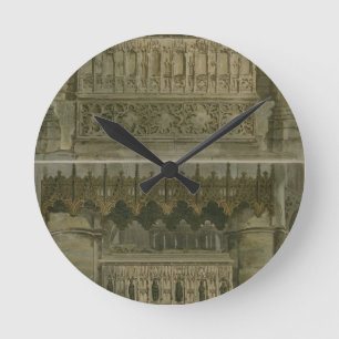 Die Gräber von Richard das zweite und der Edward Runde Wanduhr