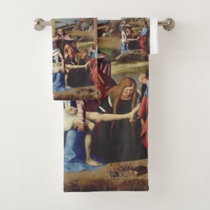 Die Grablegung Jesu Christi Heilige Ikone Kunst Badhandtuch Set