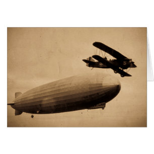 Die Graf Zeppelin nähert sich New York City 1928