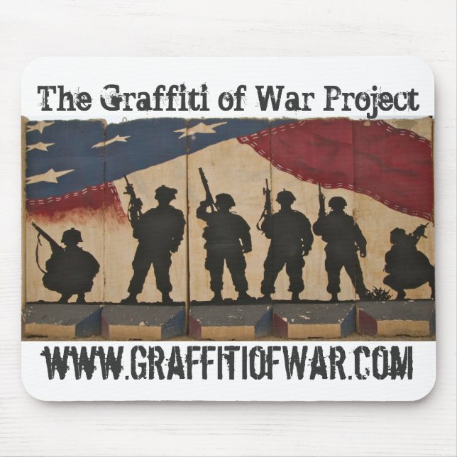 Die Graffiti des Kriegs-Projektes: Mousepad (Vorne)