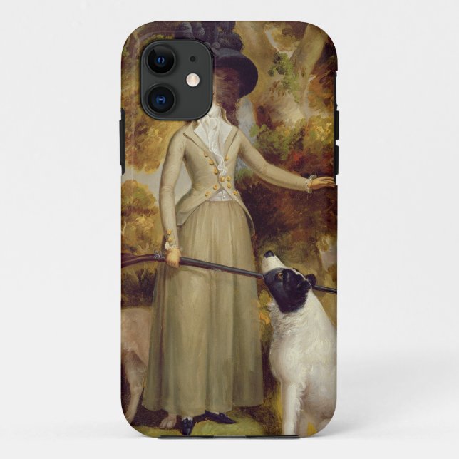 Die Gräfin von Effingham mit Gewehr und das Case-Mate iPhone Hülle (Rückseite)