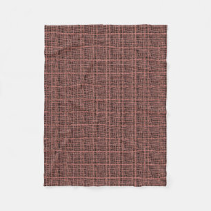Die grafische gesponnene Leinwand reiht Pfirsich Fleecedecke