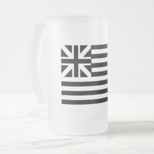 Die Grand Union Flagge Mattglas Bierglas