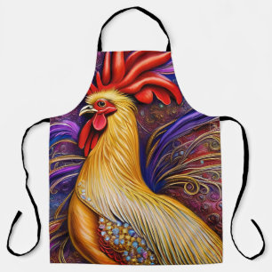 Die Grandeur eines Roosters Schürze