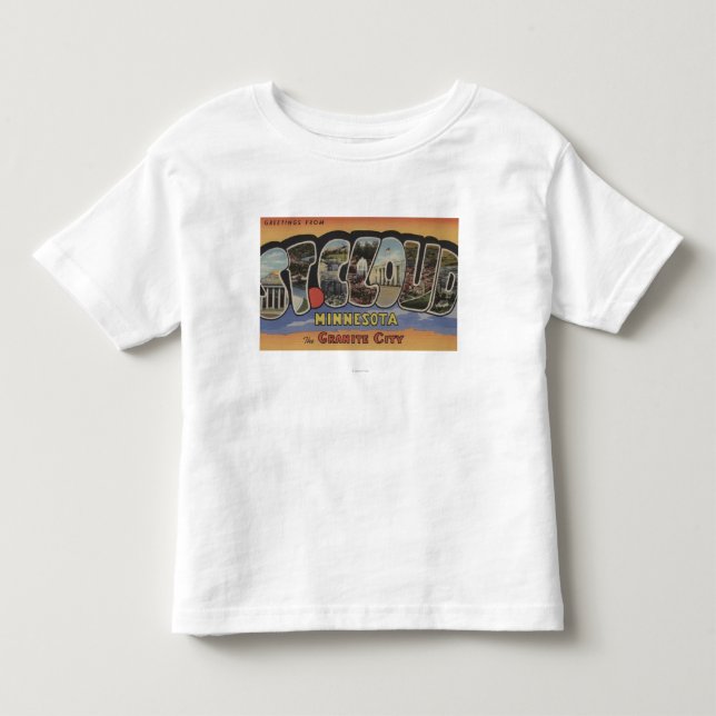 Die Granit-Stadt - große Buchstabe-Szenen Kleinkind T-shirt (Vorderseite)