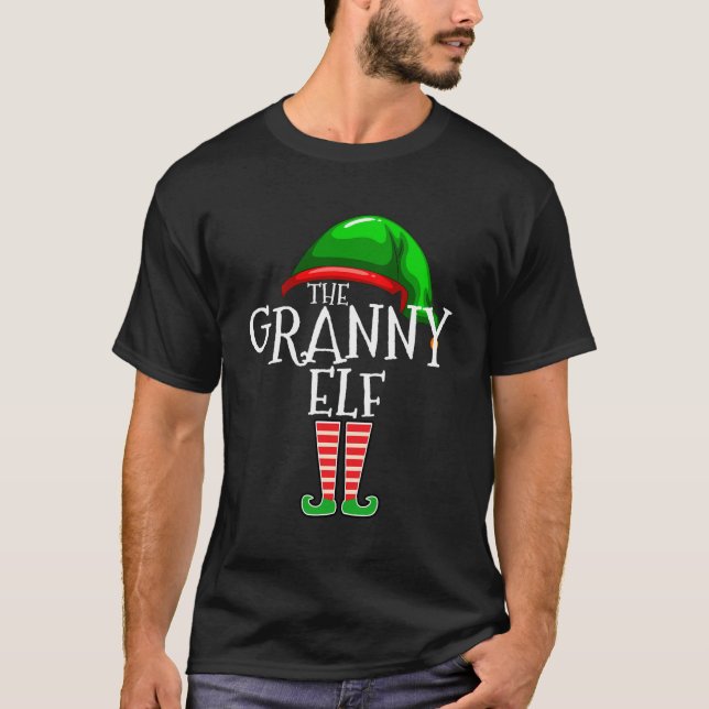 Die Granny Elf Gruppe passt zu Weihnachtsgif der F T-Shirt (Vorderseite)