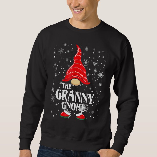 Die Granny Gnome Matching Family Group Weihnachten Sweatshirt (Vorderseite)