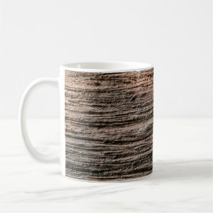 Die graue Rost an der Mauer abgeschieden. Rostmeta Kaffeetasse