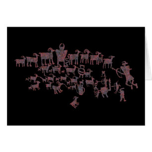 Die Great Hunt Petroglyphen-Tafel