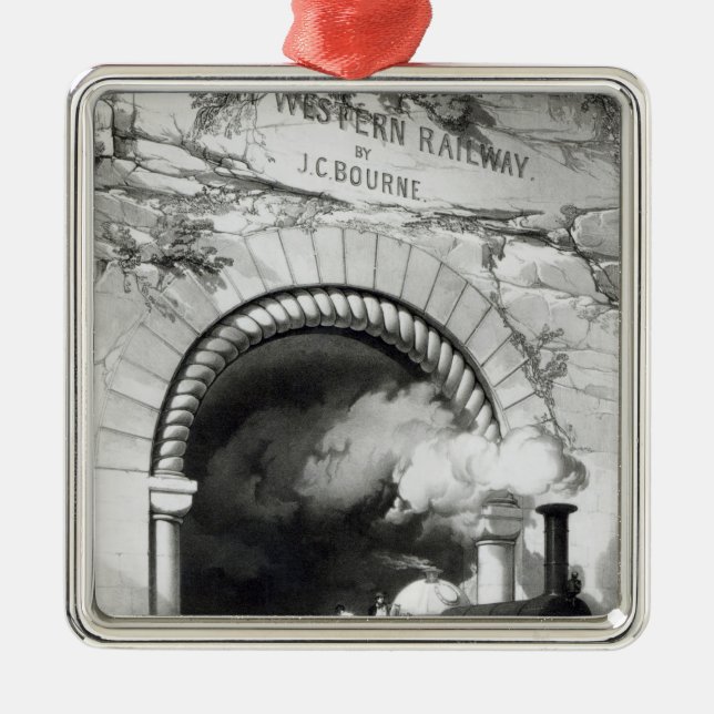 Die Great Western Eisenbahn, 1846 Silbernes Ornament (Vorne)