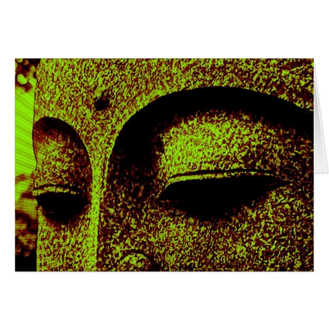 Die Green Buddha Card (Vorderseite (Horizontal))