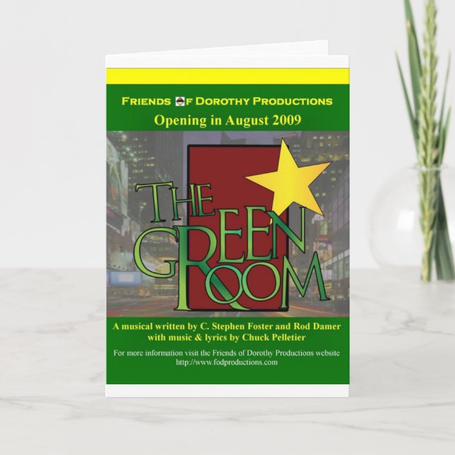 Die Green Room-Grußkarte Karte (Vorderseite)