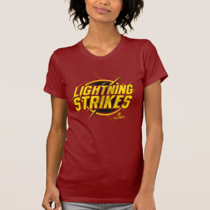 Die grelle   "Blitzschlag-" Grafik T-Shirt