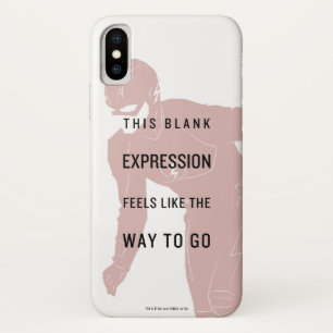 Die grelle   "leerer Ausdruck-" Zitat-Silhouette Case-Mate iPhone Hülle