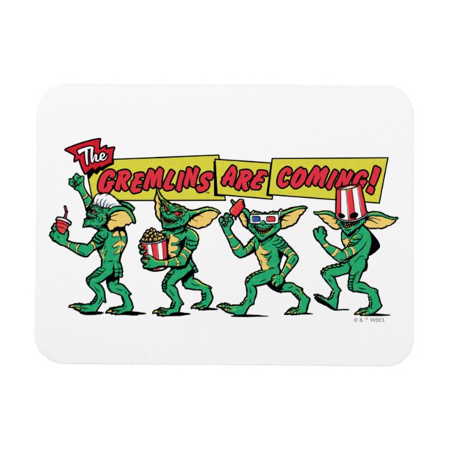 Die Gremlins™ kommen Magnet (Horizontal)