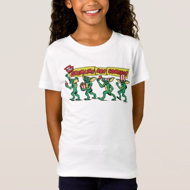 Die Gremlins™ kommen T-Shirt (Vorderseite)