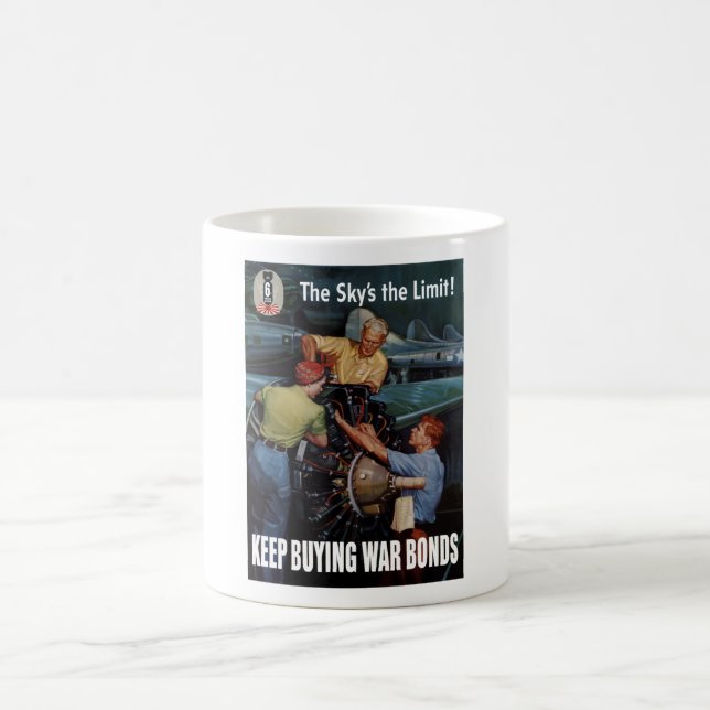 Die Grenze des Himmels -- Plakat WW2 Kaffeetasse (Mittel)