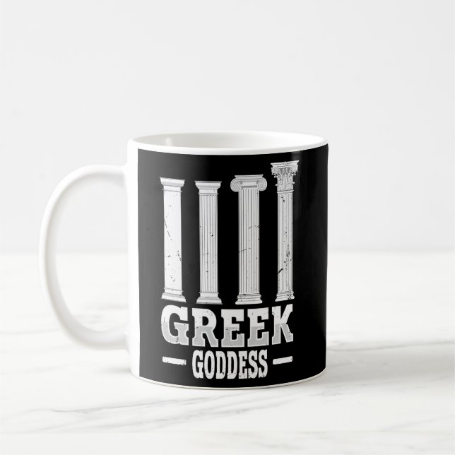 Die griechische Göttin für einen stolzen Griechen Kaffeetasse (Links)