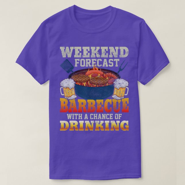 Die GRILLEN von Mens Smoker Weekend mit einer Chan T-Shirt (Design vorne)