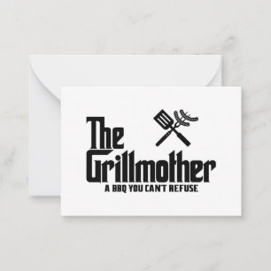 Die Grillmutter Mitteilungskarte