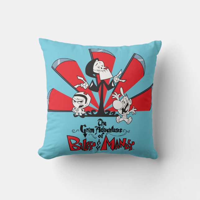 Die grimmigen Abenteuer von Billy & Mandy Scythes  Kissen (Vorderseite)