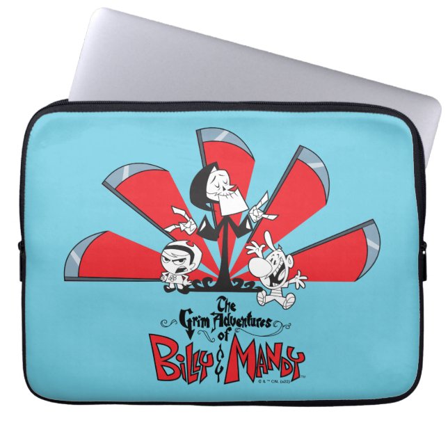Die grimmigen Abenteuer von Billy & Mandy Scythes  Laptopschutzhülle (Vorderseite)